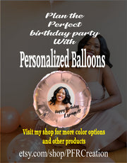 Personalized Graduation Balloons, Customized with Photos, message or your own designs