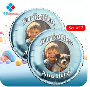 Personalized Birthday Balloons. Add Photos and messages on foil balloons